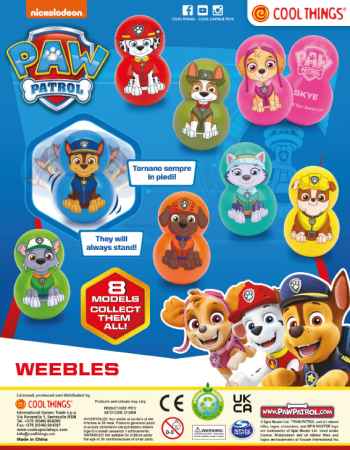50mm Paw Patrol Weebles